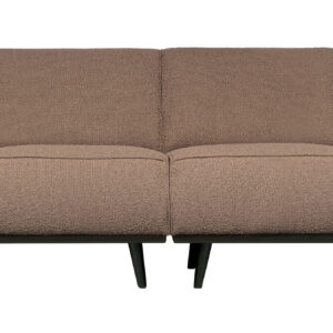 WOOOD Bank 'Statement' 4-zits, Bouclé, kleur Nougat