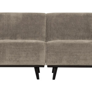 WOOOD Bank 'Statement' 4-zits, Rib, kleur Clay