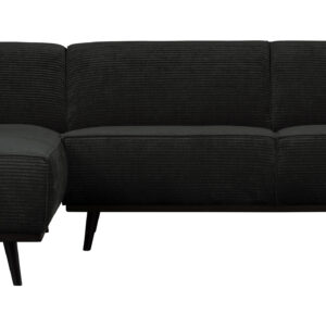 WOOOD Hoekbank 'Statement' Links, Rib, kleur Graphite