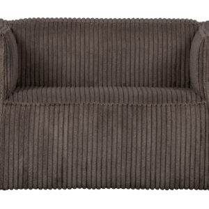 WOOOD Fauteuil 'Bean' Rib, kleur Mud