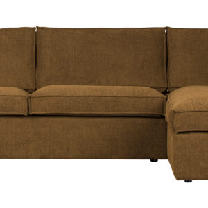 WOOOD Hoekbank 'Freddie' Rechts, Melange, kleur Brons