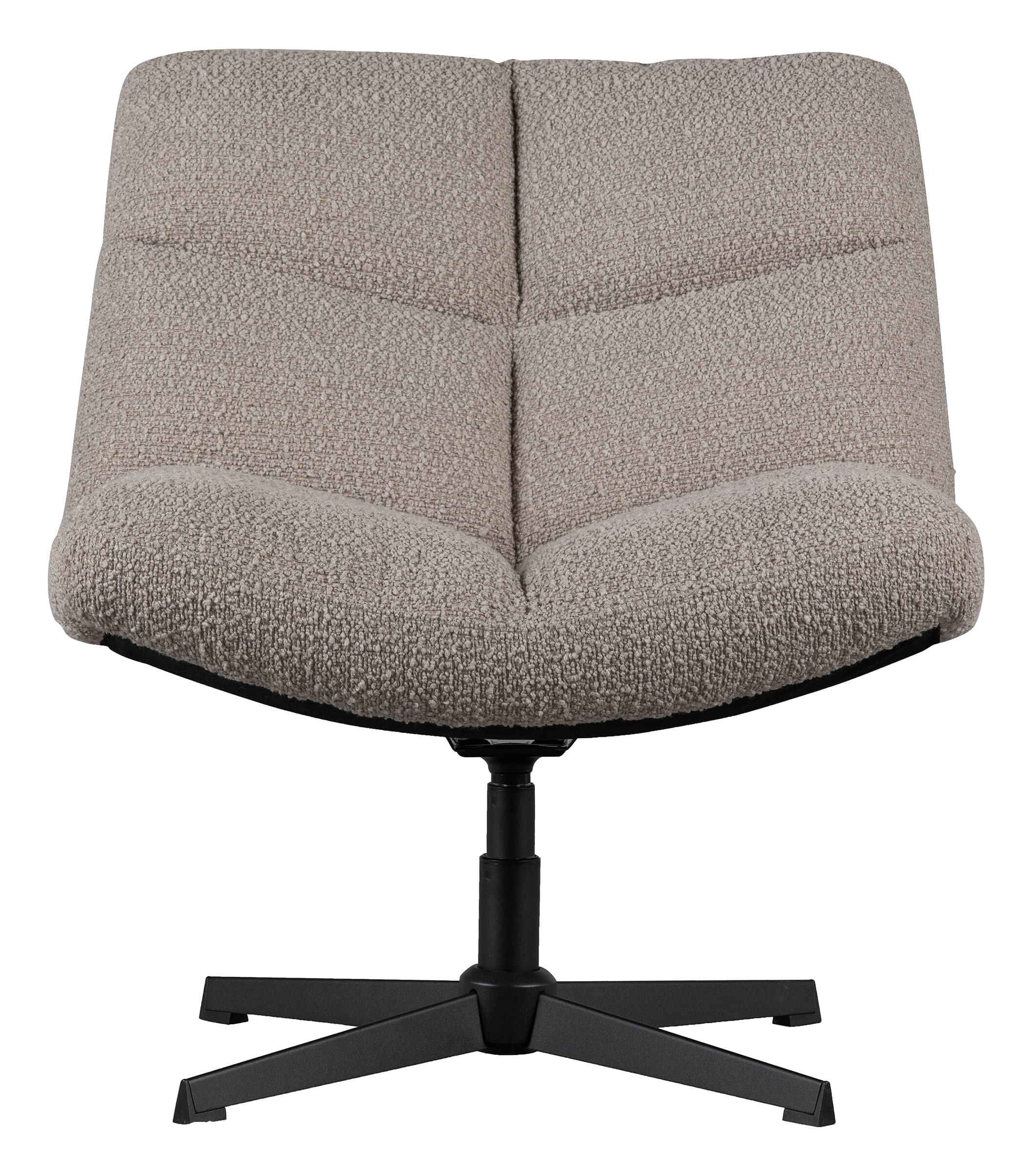 WOOOD Draaifauteuil 'Vinny' Bouclé, kleur Zand - Afbeelding 2