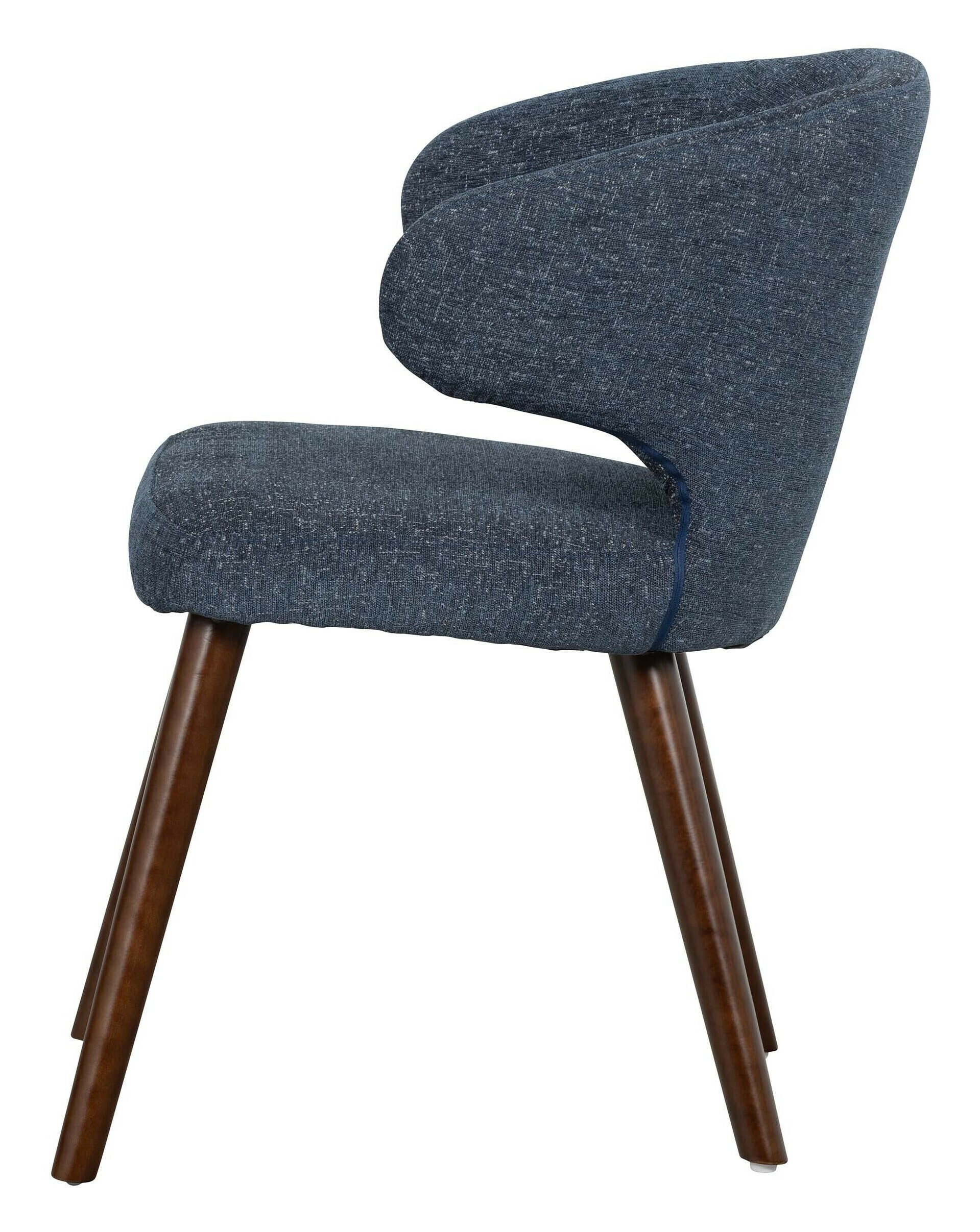 vtwonen Eetkamerstoel 'Cape' kleur Blauw Gemeleerd - Afbeelding 2