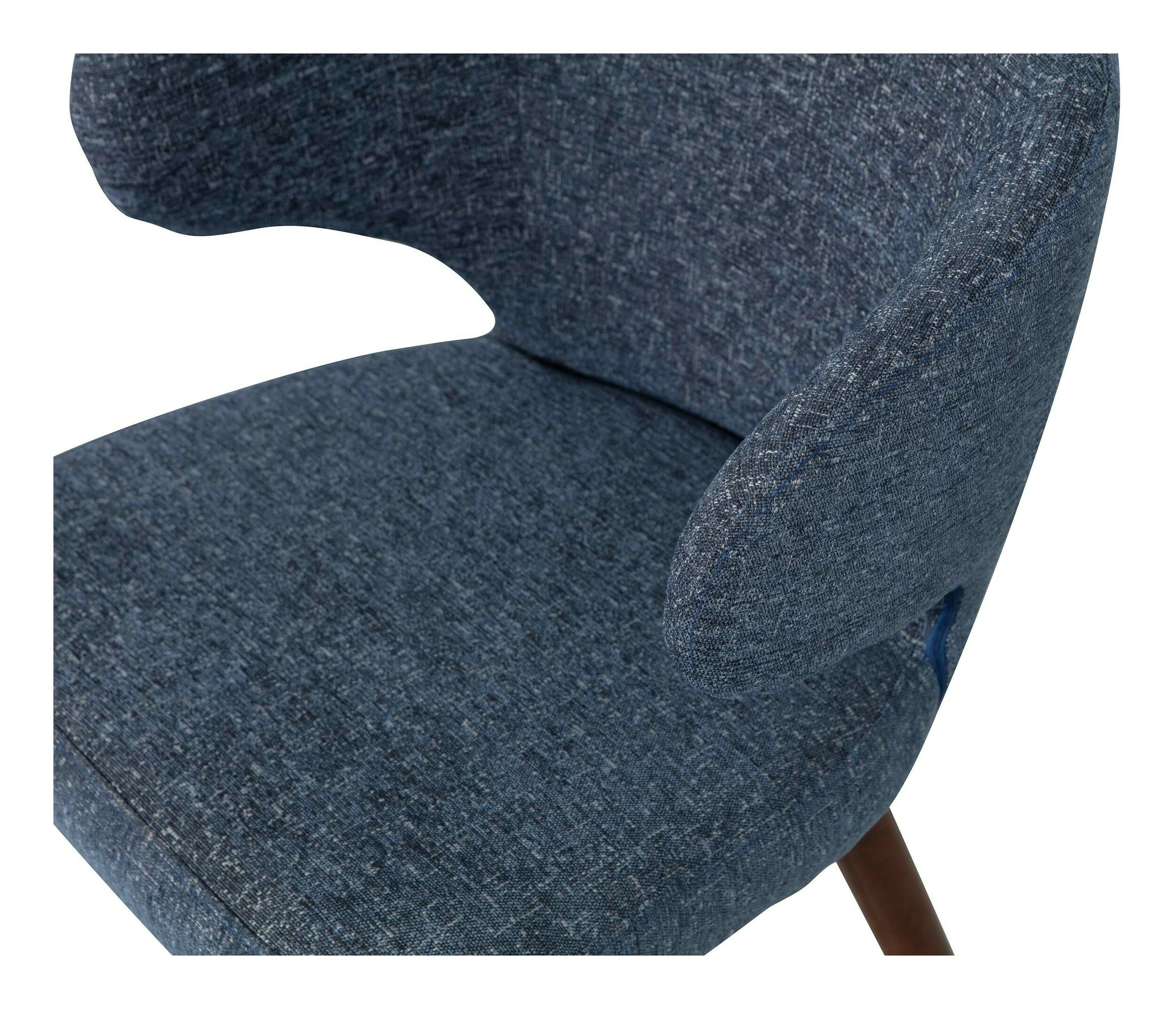 vtwonen Eetkamerstoel 'Cape' kleur Blauw Gemeleerd - Afbeelding 5