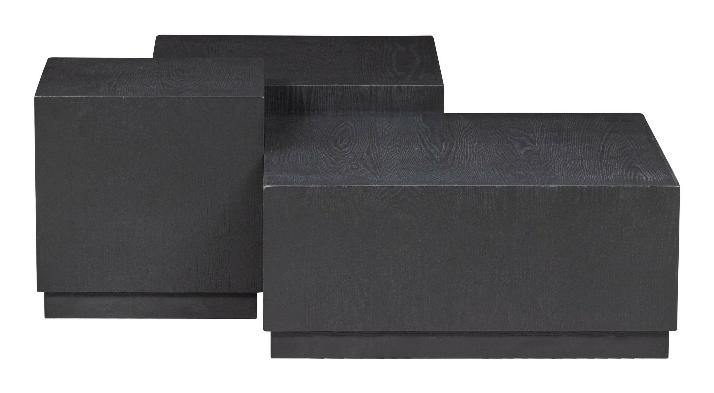 WOOOD Bijzettafel 'Pim' Essen, Set van 3 stuks, kleur zwart - Afbeelding 5