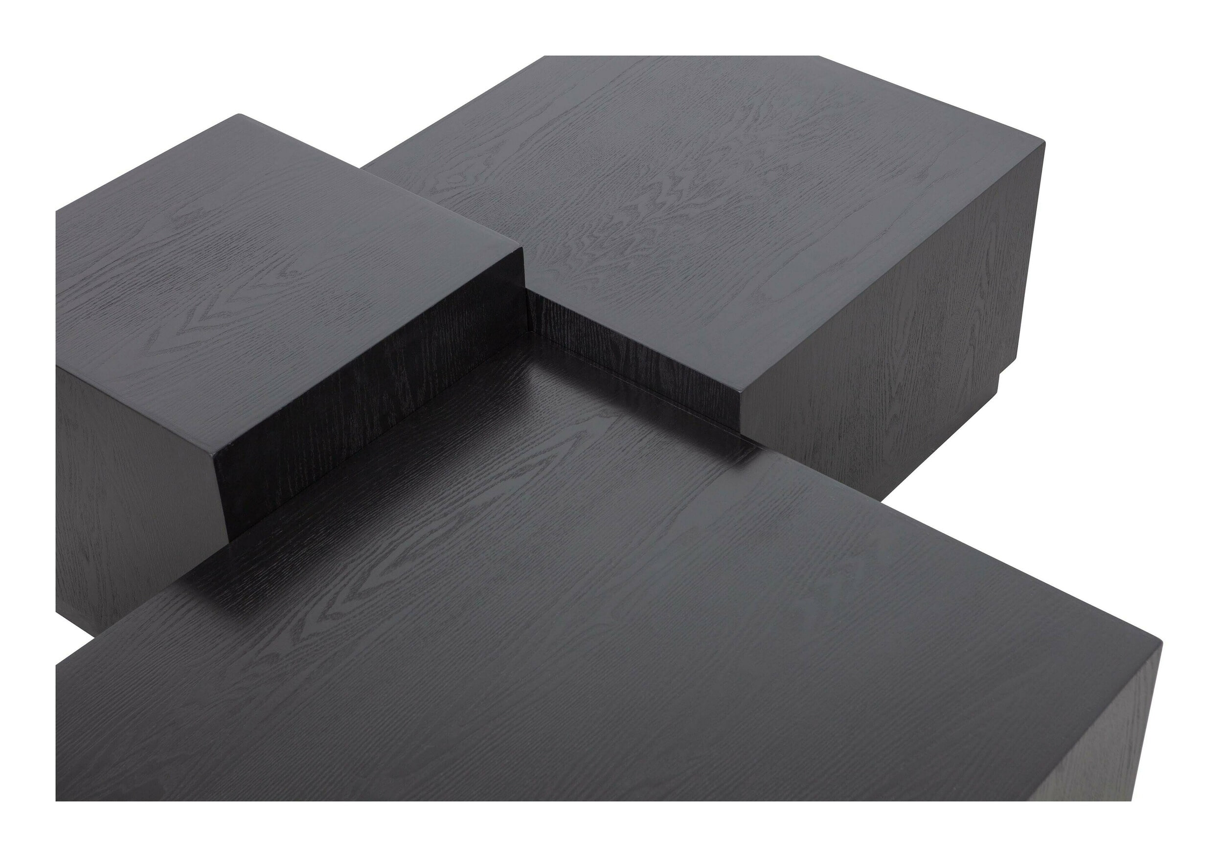 WOOOD Bijzettafel 'Pim' Essen, Set van 3 stuks, kleur zwart - Afbeelding 6