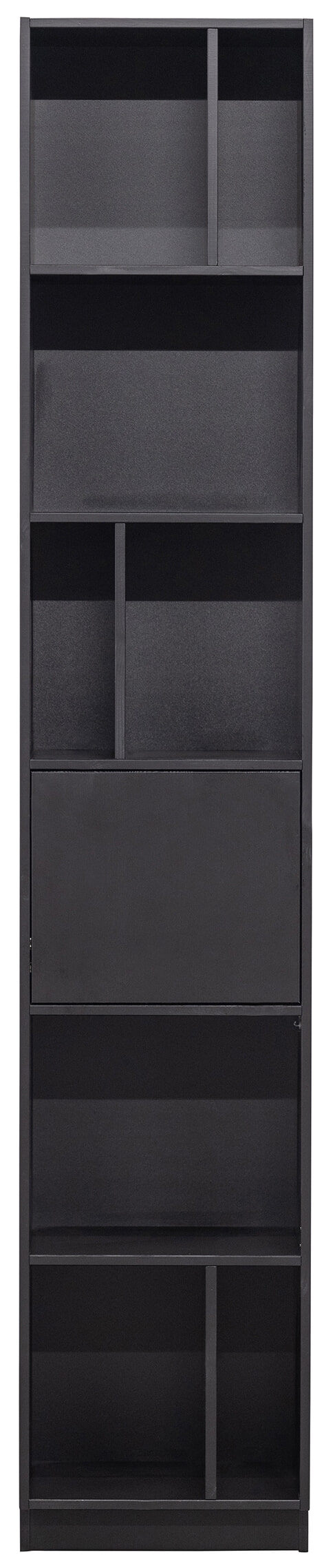 WOOOD Opbergkast 'Finca' Mat zwart, 210 x 40cm - Afbeelding 4