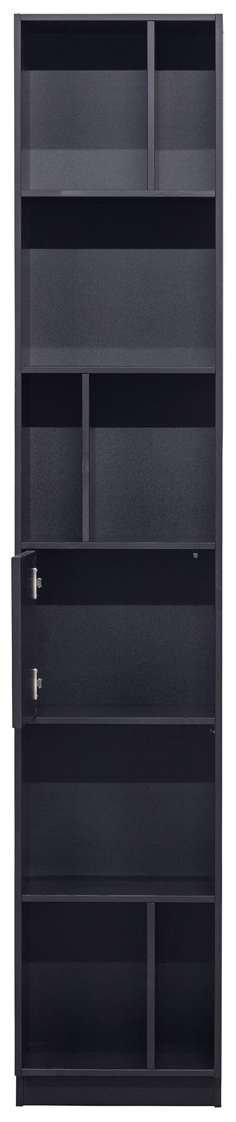 WOOOD Opbergkast 'Finca' Mat zwart, 210 x 40cm - Afbeelding 7