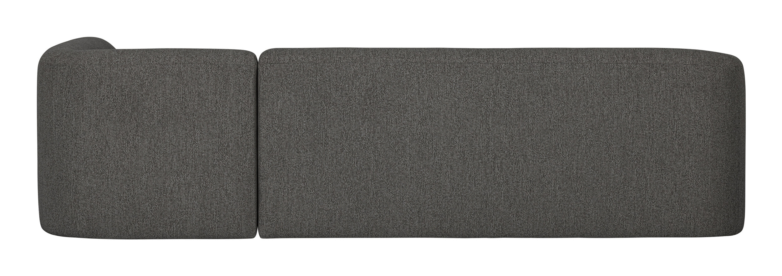 WOOOD Hoekbank 'Sloping' Rechts, kleur Antraciet Melange - Afbeelding 3