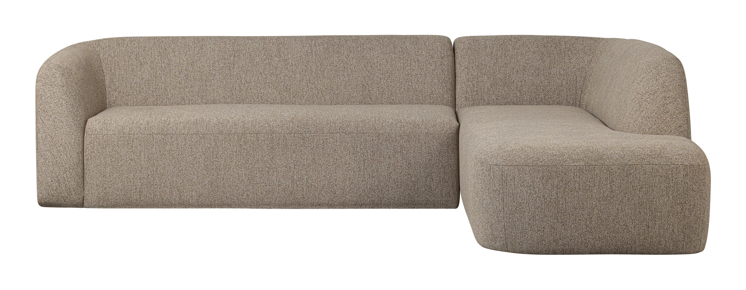 WOOOD Hoekbank 'Sloping' Rechts, kleur Naturel Melange - Afbeelding 5