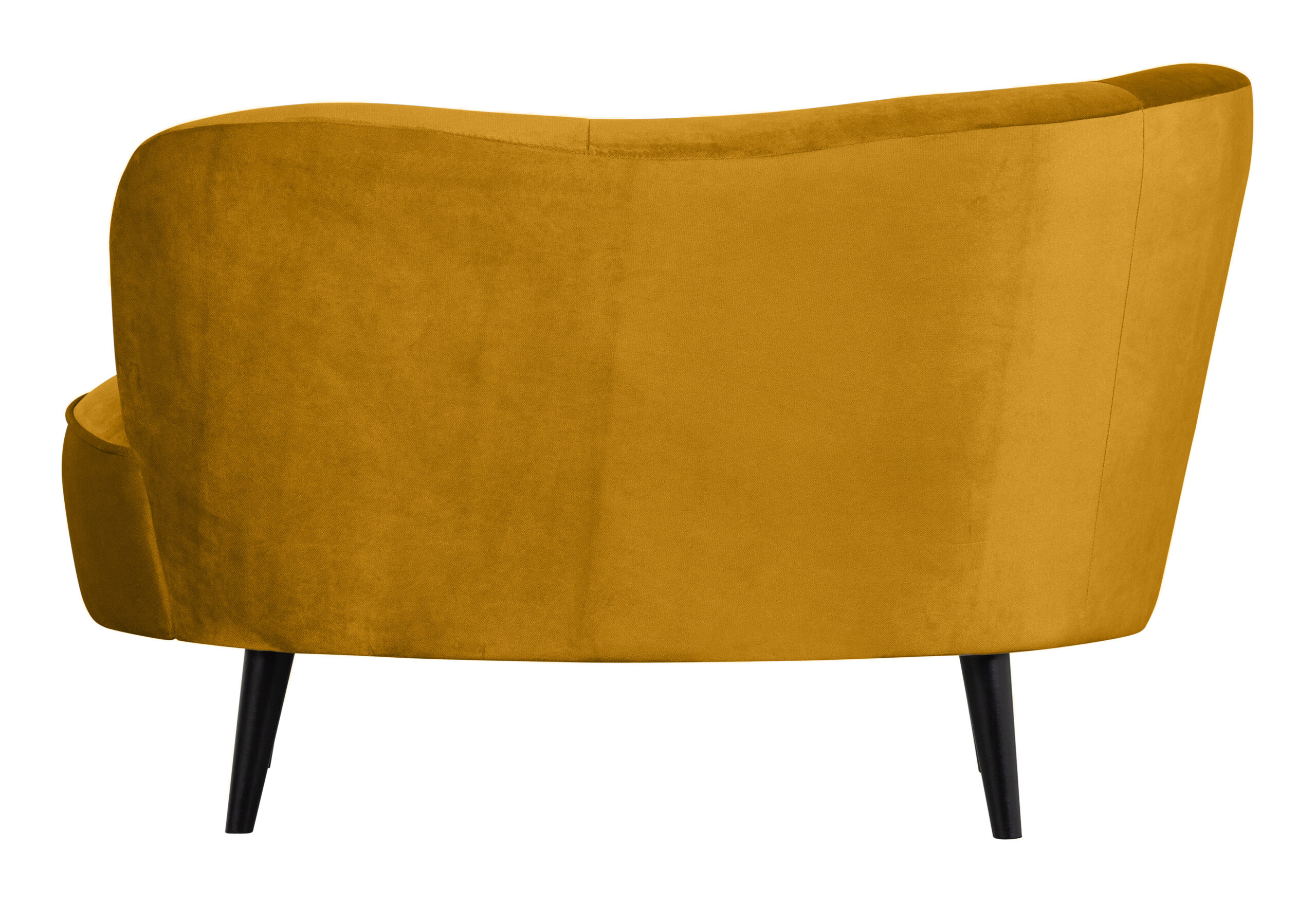 WOOOD Lounge Fauteuil 'Sara' Links, Velvet, kleur Oker - Afbeelding 3
