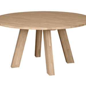 WOOOD Ronde Eettafel 'Rhonda' Eikenhout, 150cm