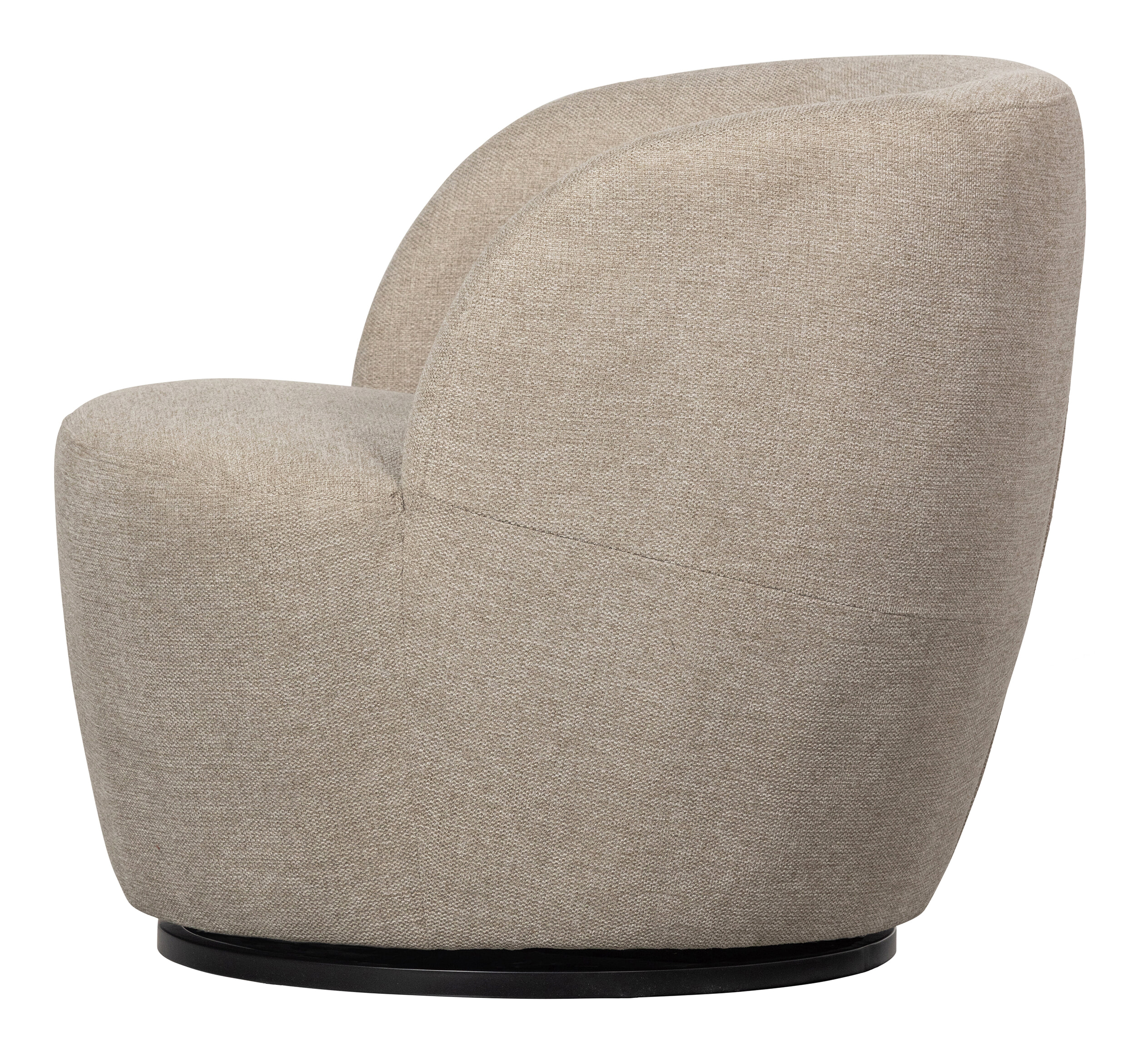WOOOD Draaifauteuil 'Serra' Woven, kleur Zand - Afbeelding 6