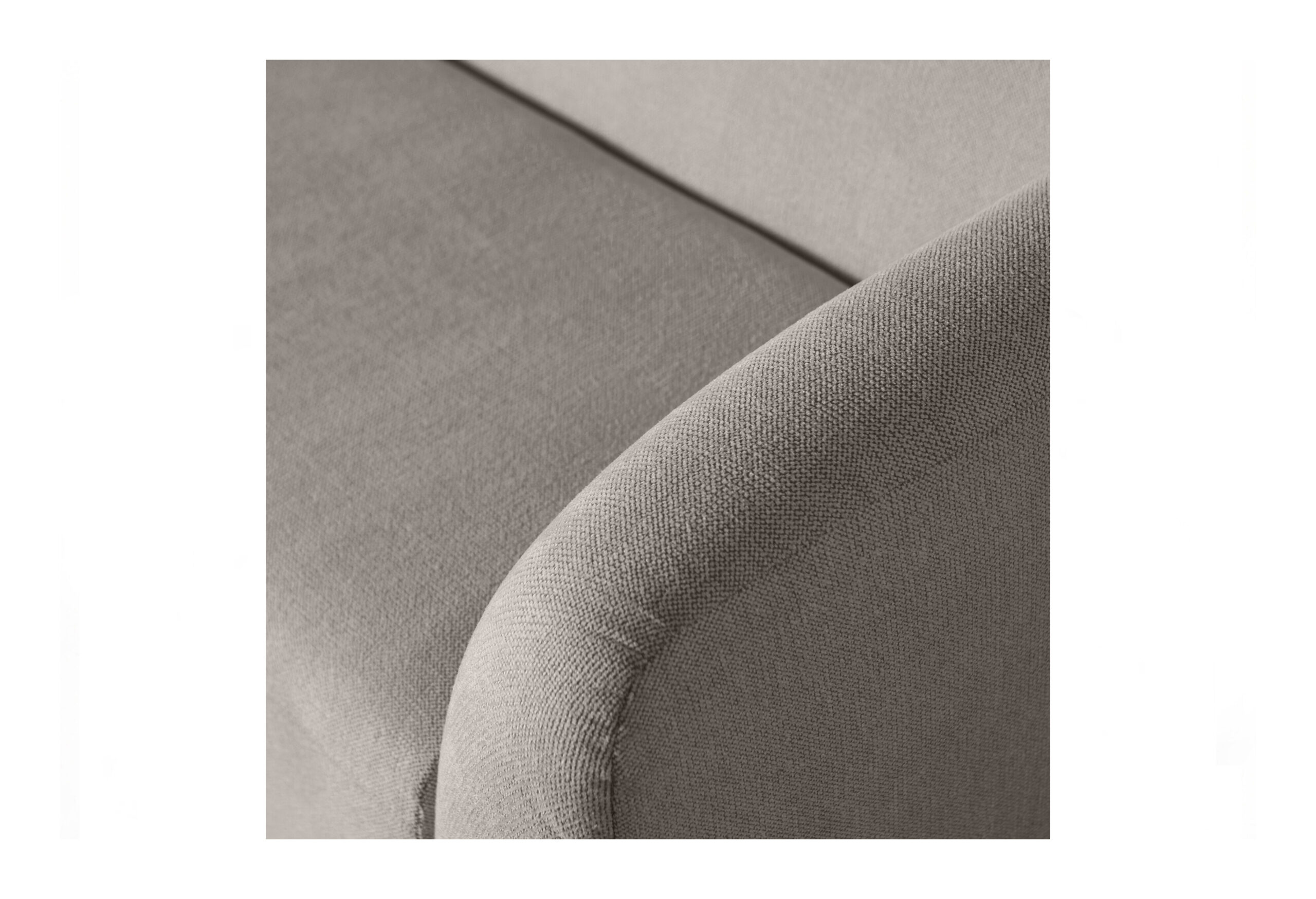 WOOOD 3-zits Bank 'Sloping' kleur Grijs Melange - Afbeelding 5