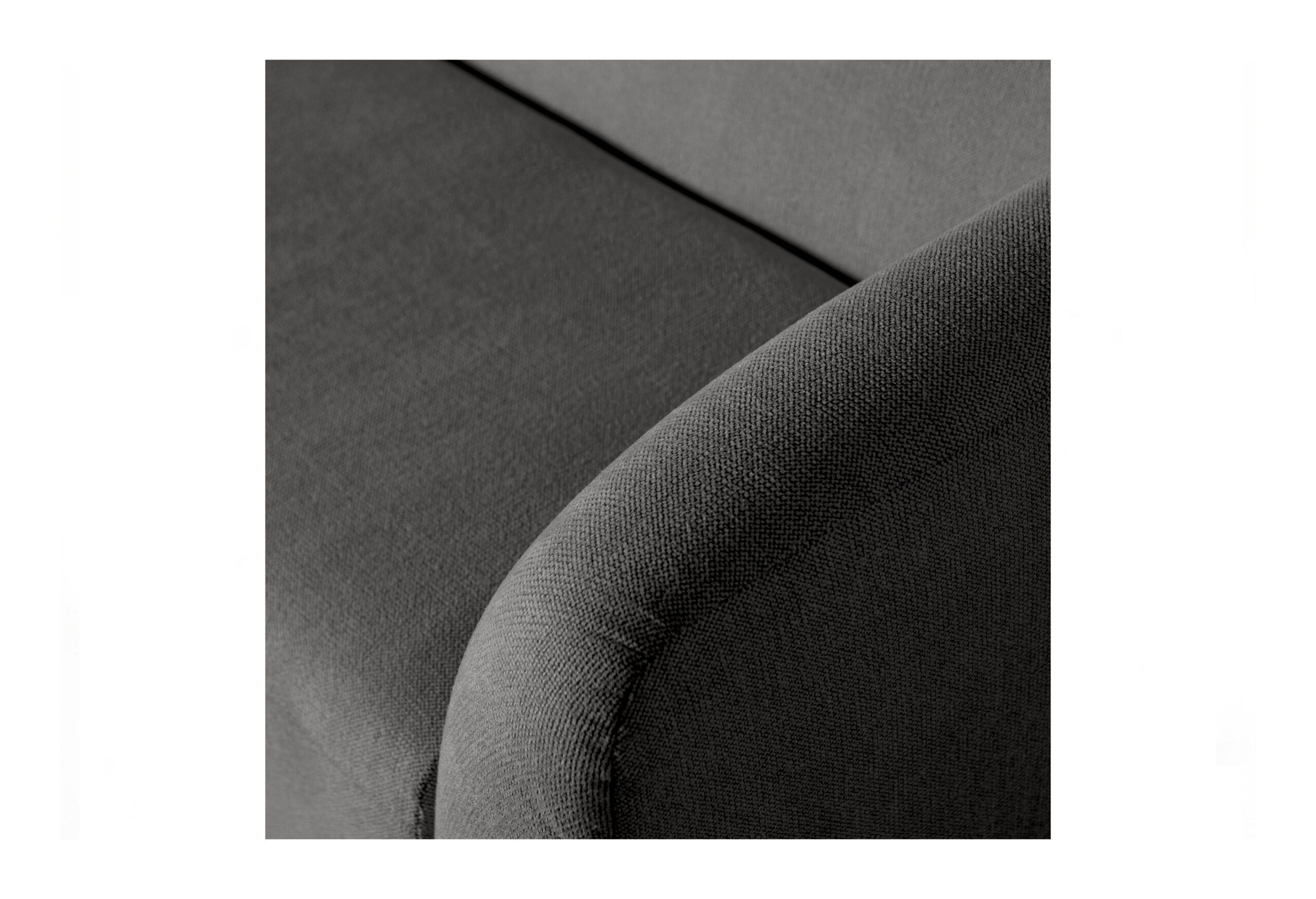 WOOOD 3-zits Bank 'Sloping' kleur Antraciet Melange - Afbeelding 5