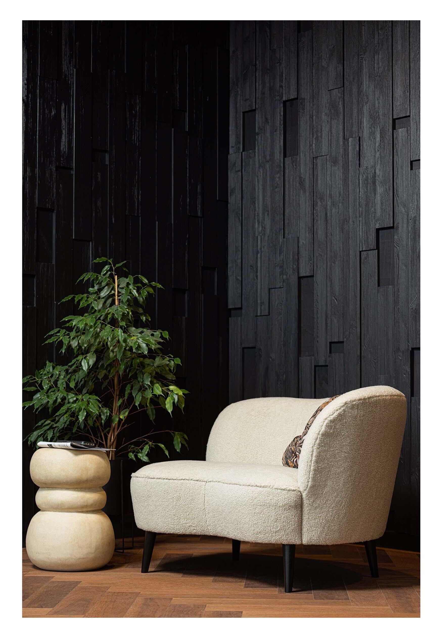 WOOOD Bijzettafel 'Yvo' Betonlook, 37 x 35cm - Afbeelding 3