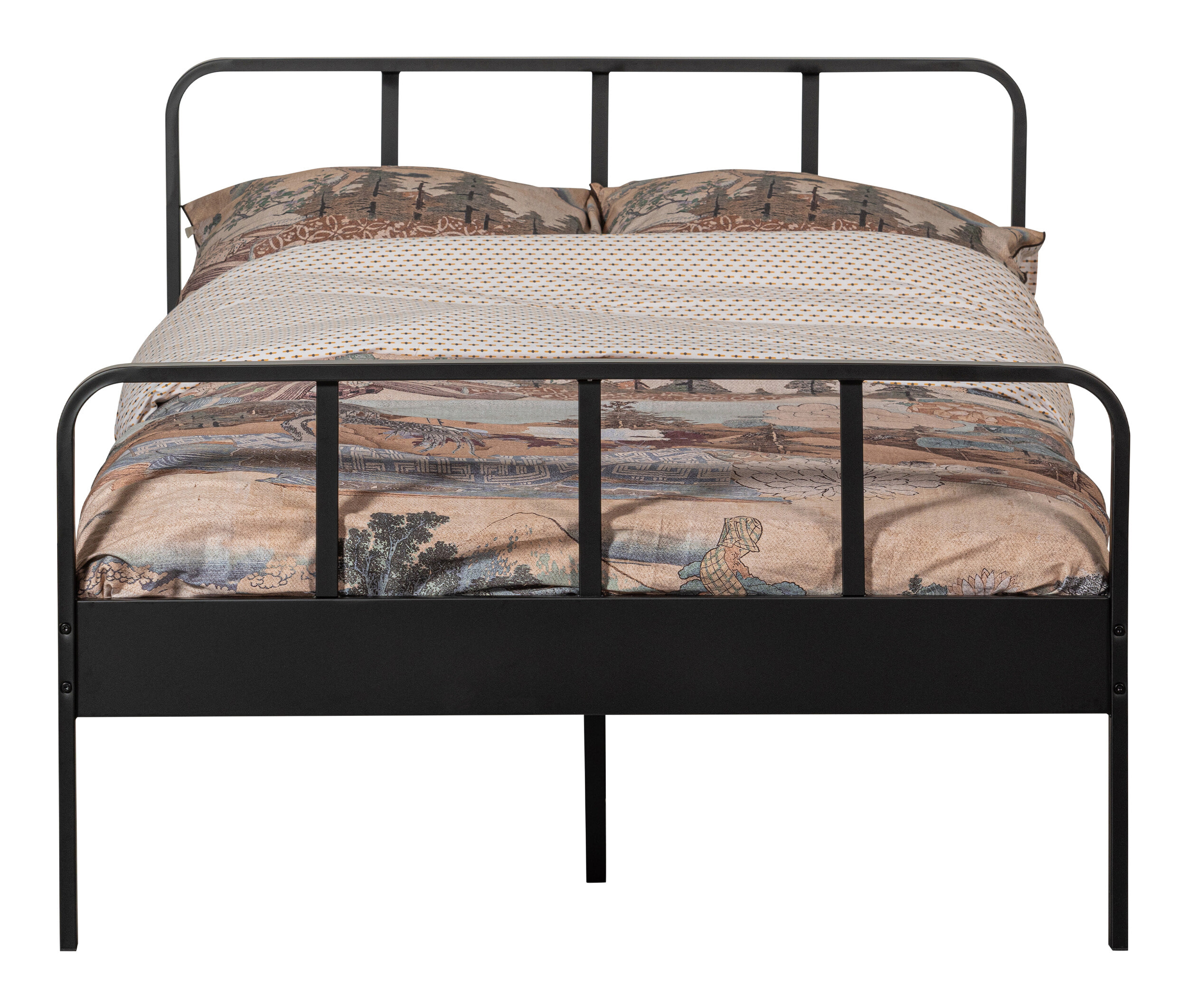 WOOOD Bed 'Mees' Staal, 120 x 200cm, kleur Zwart - Afbeelding 5