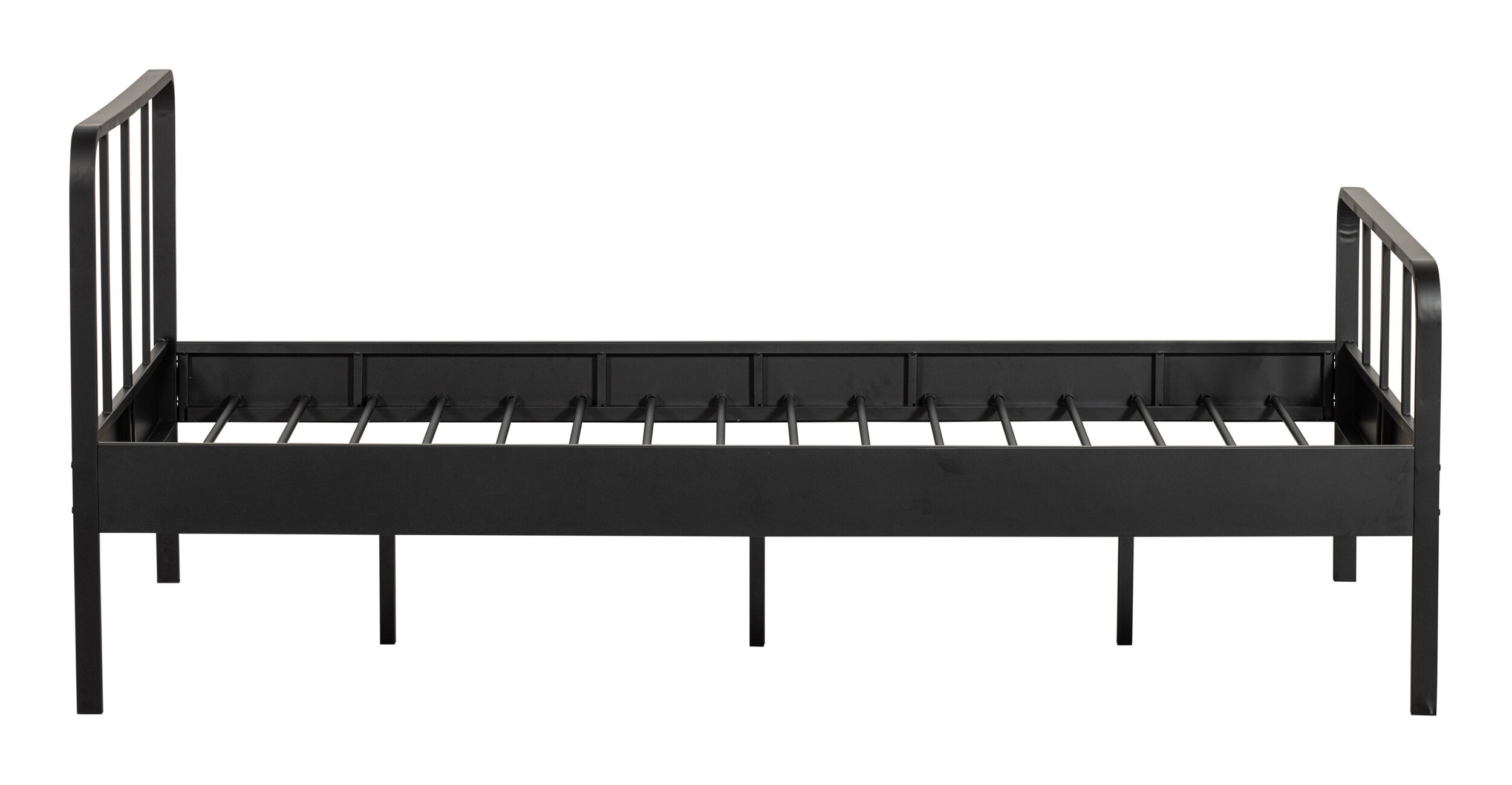 WOOOD Bed 'Mees' Staal, 120 x 200cm, kleur Zwart - Afbeelding 6