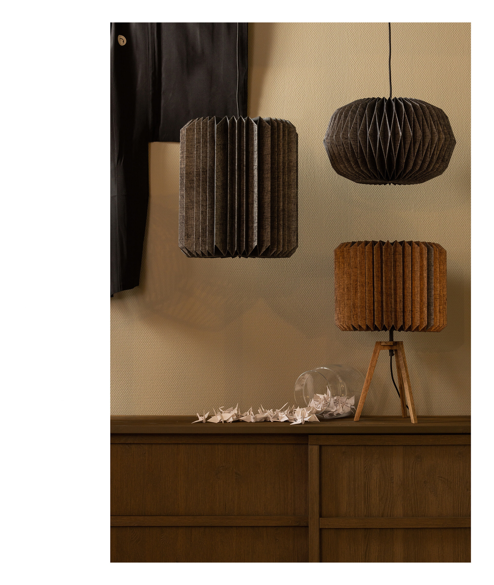 WOOOD Tafellamp 'Bones' Gevouwen papier - Afbeelding 2