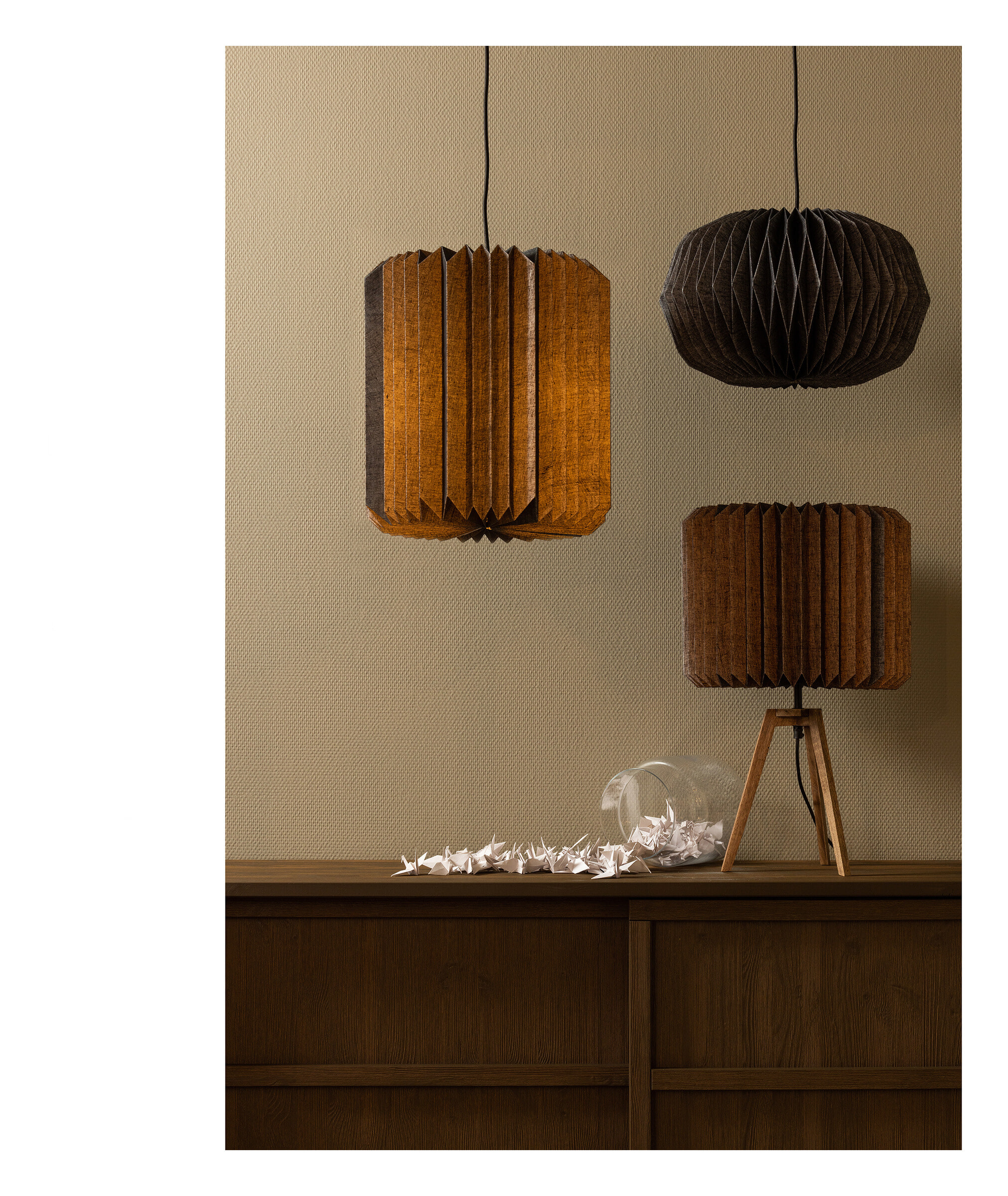 WOOOD Tafellamp 'Bones' Gevouwen papier - Afbeelding 3