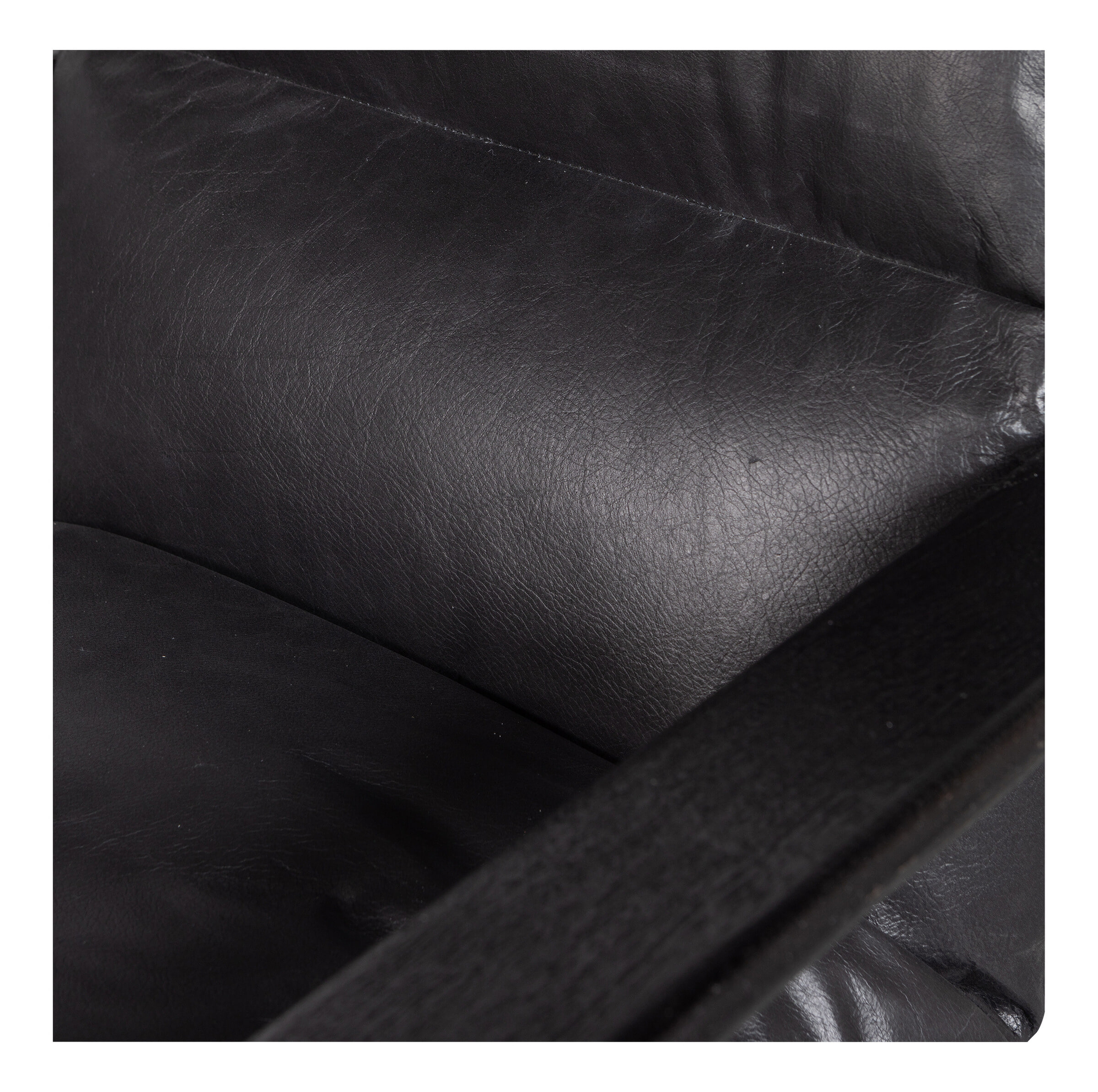 WOOOD Fauteuil 'Houston' Acaciahout, kleur Zwart - Afbeelding 7