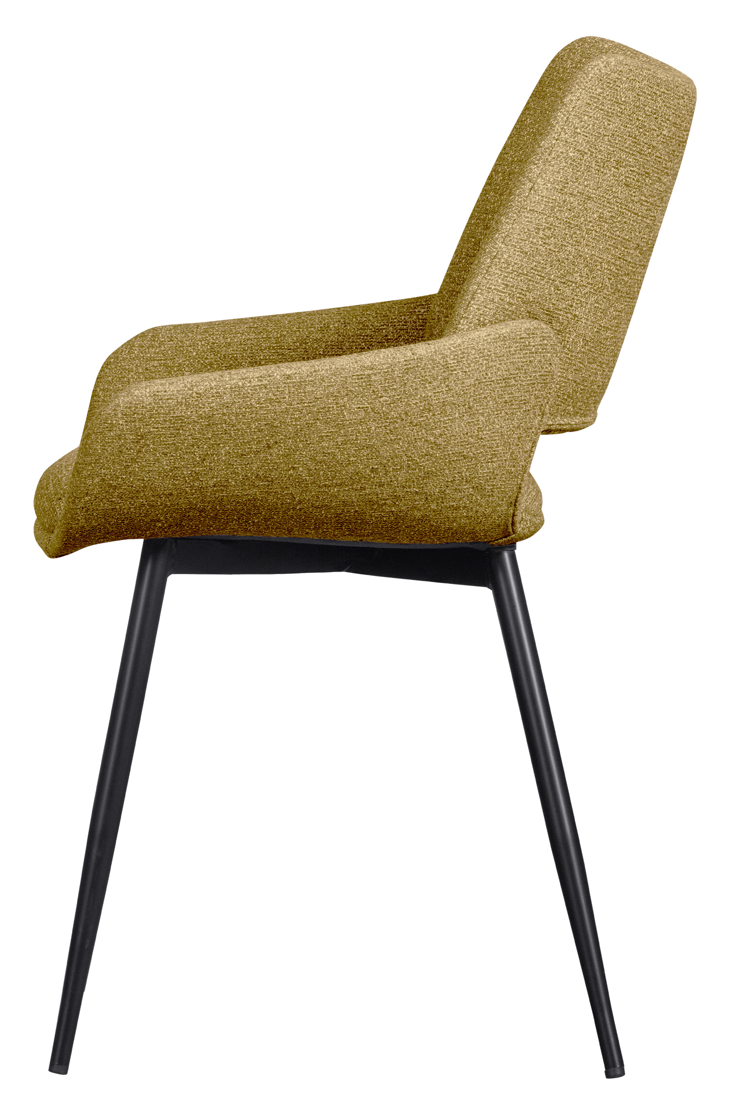 WOOOD Eetkamerstoel 'Parade' Melange, kleur Mosterdgeel - Afbeelding 4