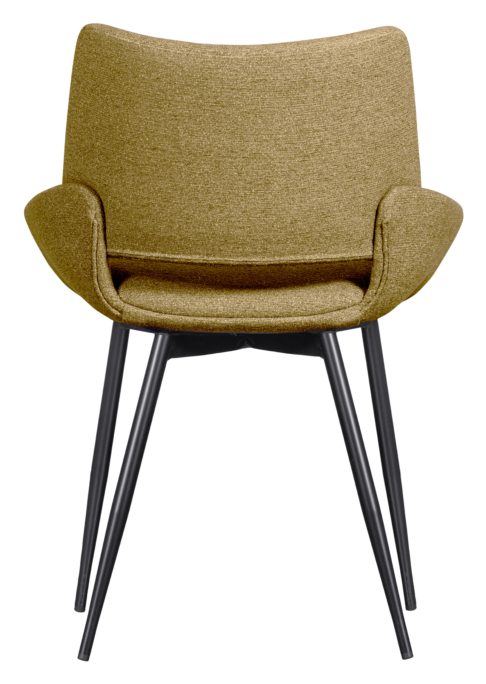 WOOOD Eetkamerstoel 'Parade' Melange, kleur Mosterdgeel - Afbeelding 5