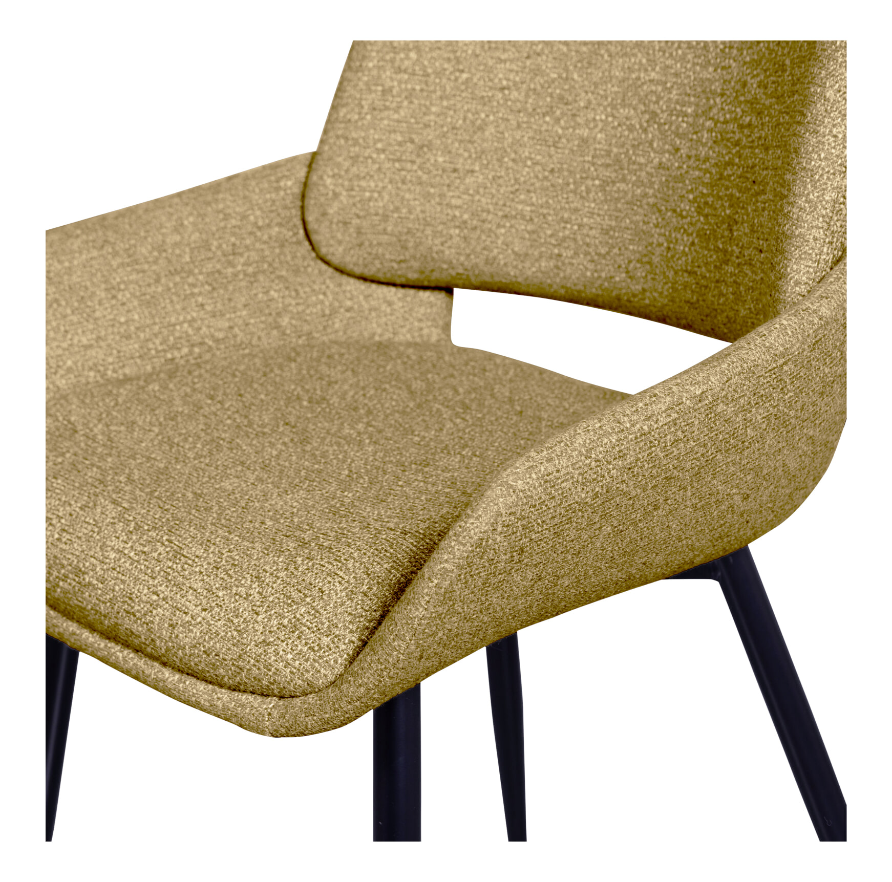 WOOOD Eetkamerstoel 'Parade' Melange, kleur Mosterdgeel - Afbeelding 6