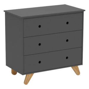 Artistiq Commode 'Doro' Met 3 laden, kleur Grijs