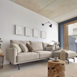 Kave Home 3-zits Loungebank 'Galene' Rechts, kleur Beige