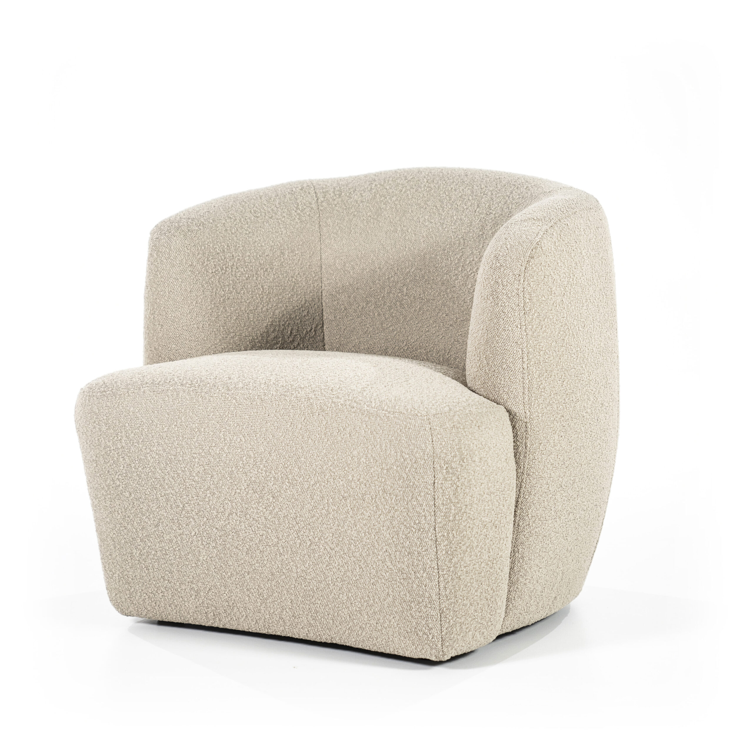 Eleonora Fauteuil 'Charlotte' Bouclé, kleur Taupe Copenhagen - Afbeelding 2