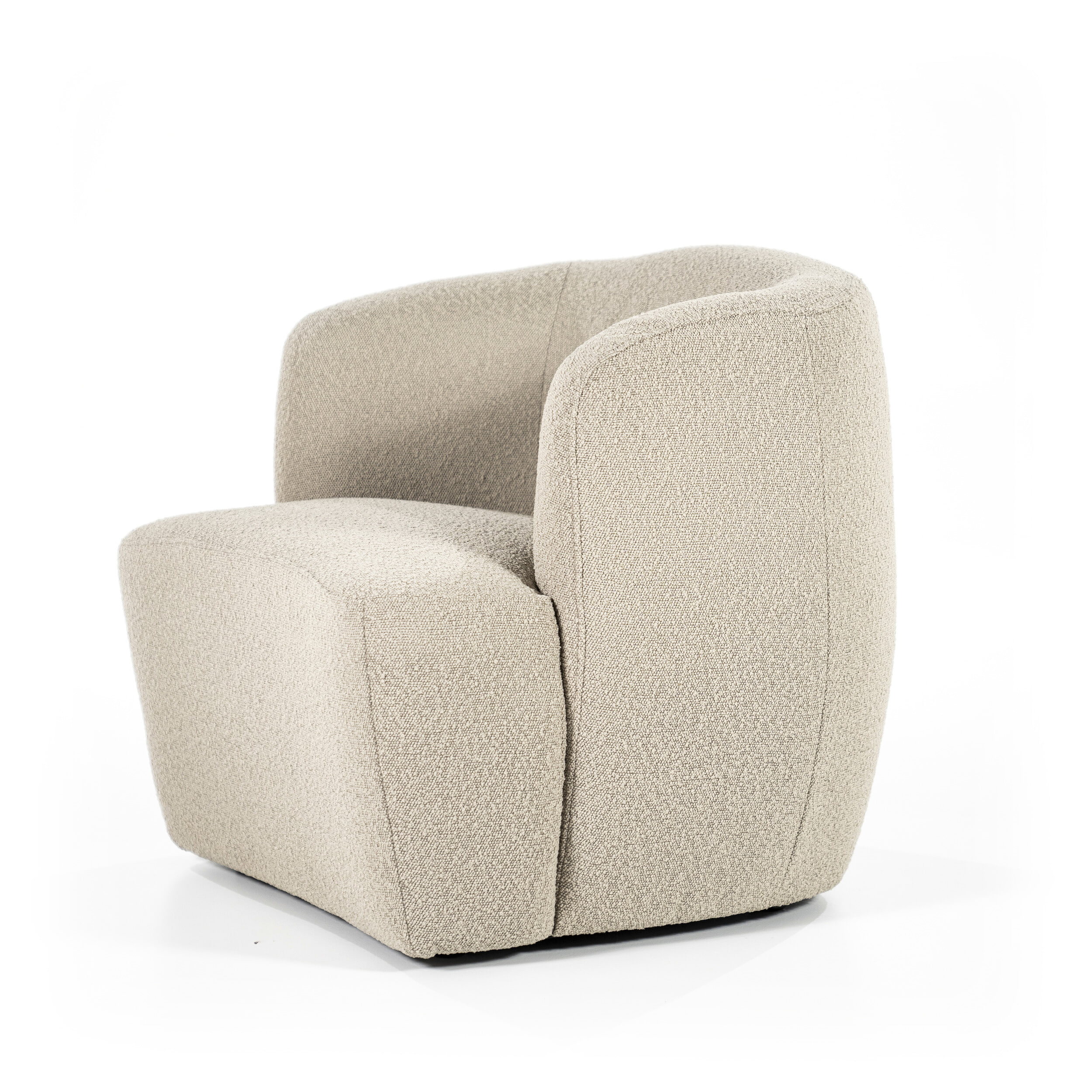 Eleonora Fauteuil 'Charlotte' Bouclé, kleur Taupe Copenhagen - Afbeelding 3
