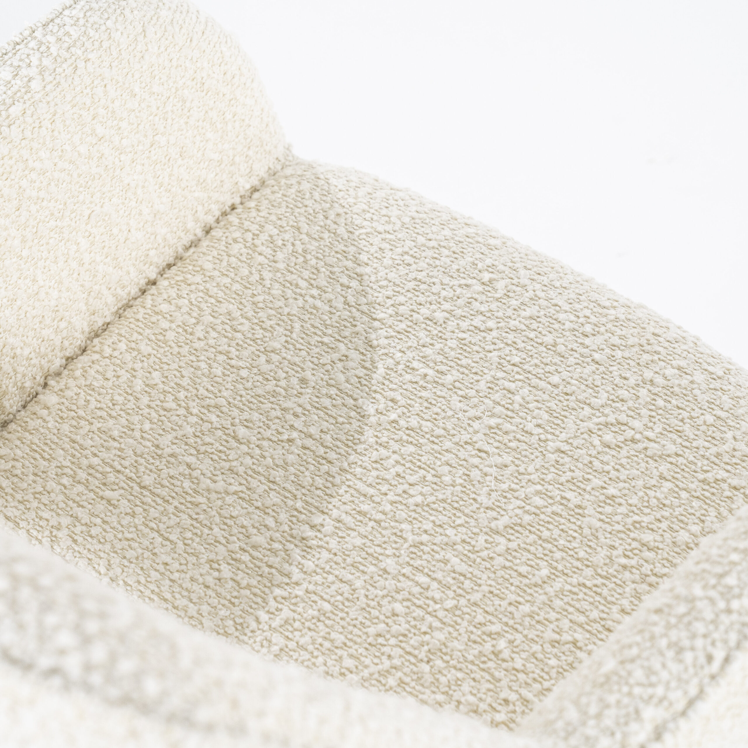 Eleonora Draaibare Eetkamerstoel 'Fabio' Bouclé, kleur Beige - Afbeelding 7