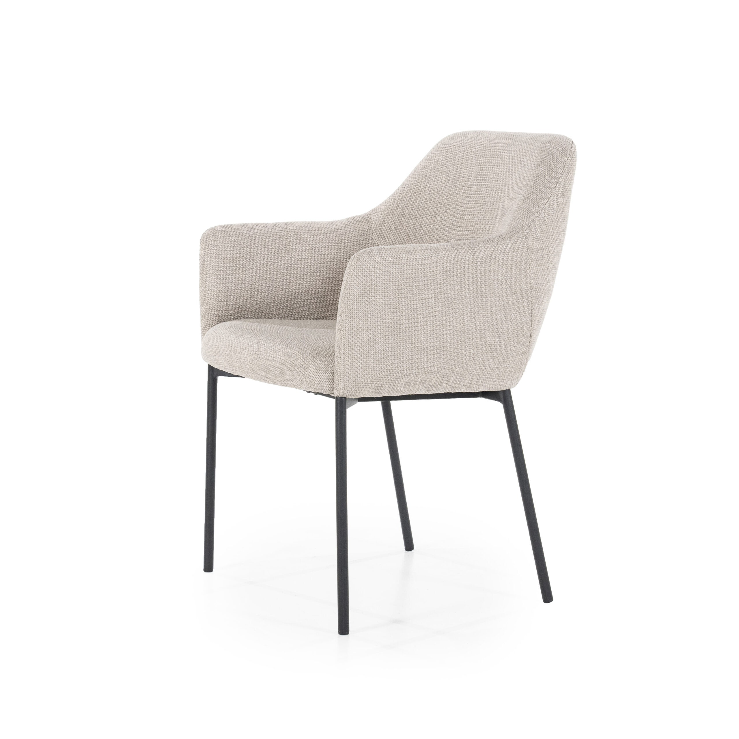 Eleonora Eetkamerstoel 'Paul' kleur Taupe - Afbeelding 4