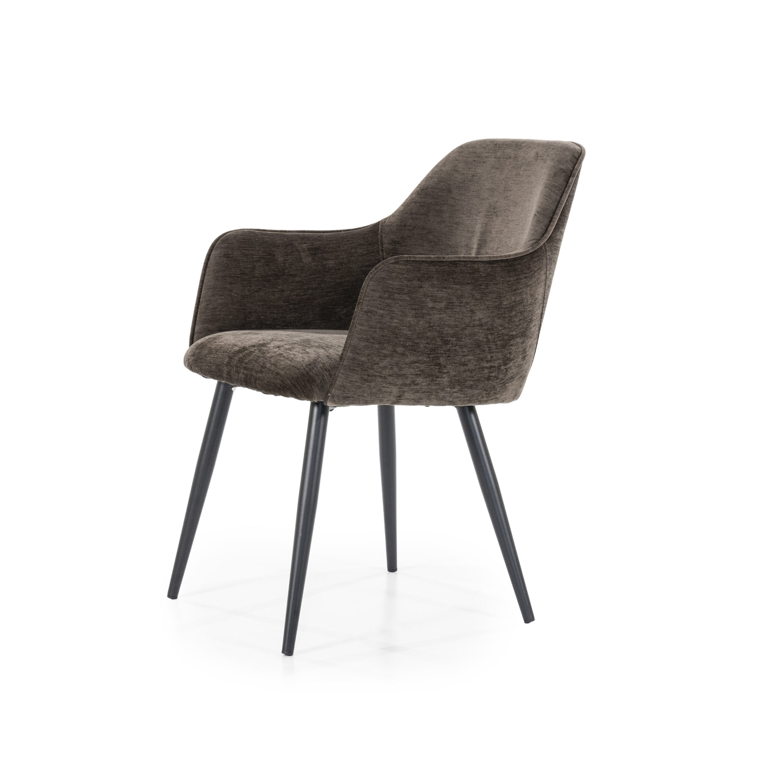 Eleonora Eetkamerstoel 'Esmee' Met armleuning, kleur Bruin - Afbeelding 4