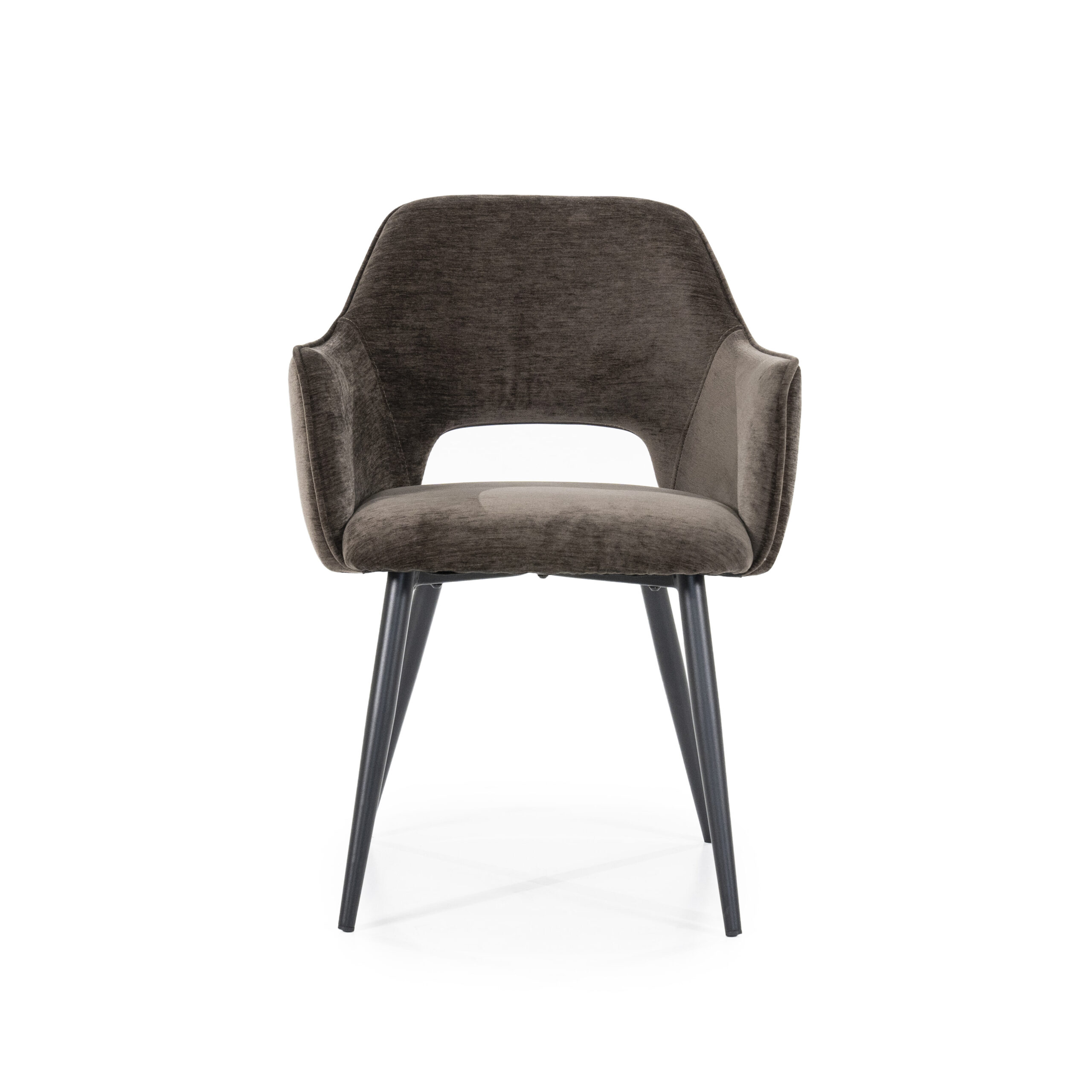 Eleonora Eetkamerstoel 'Esmee' Met armleuning, kleur Bruin - Afbeelding 2