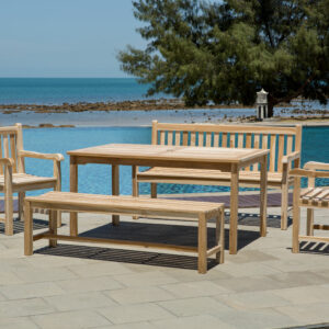 Artistiq Tuinset 'Jalela' 2 fauteuils + 2 banken + tafel, Teakhout