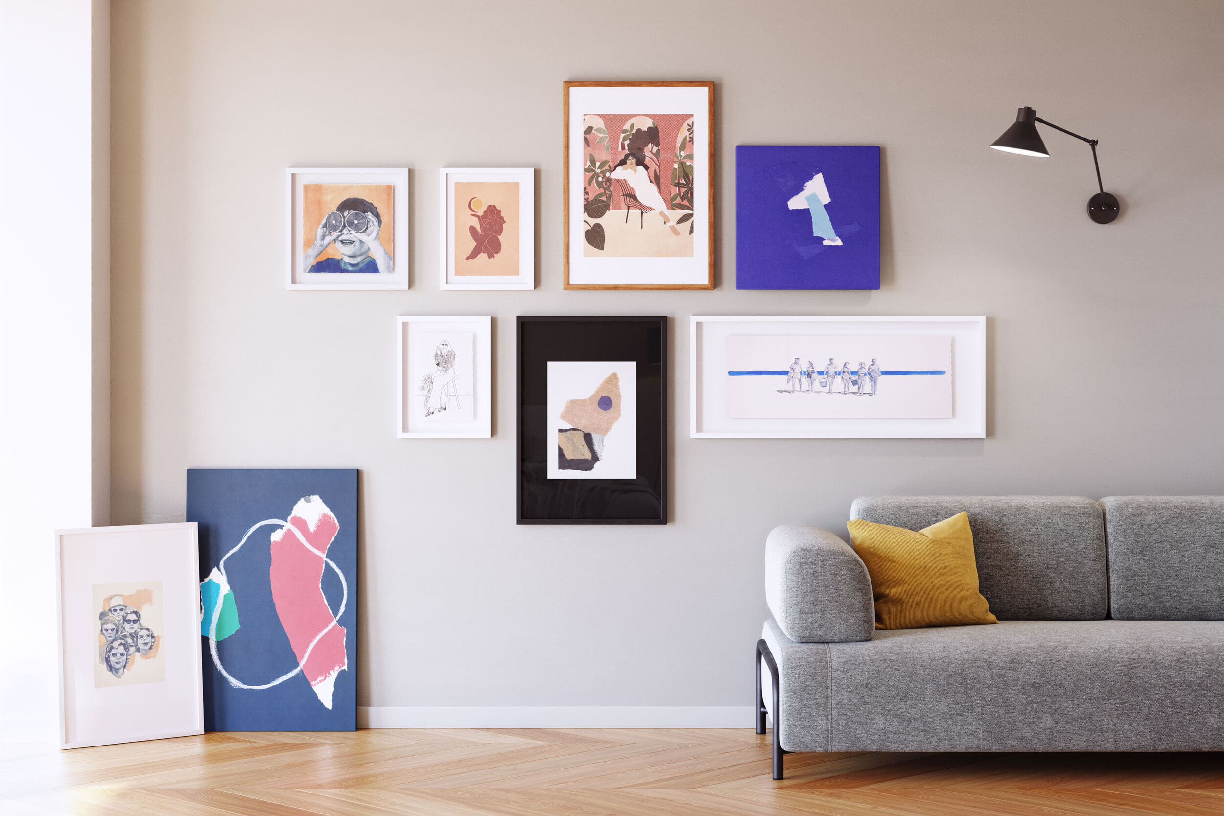 Kave Home Wanddecoratie 'Zoeli' 60 x 90cm - Afbeelding 4