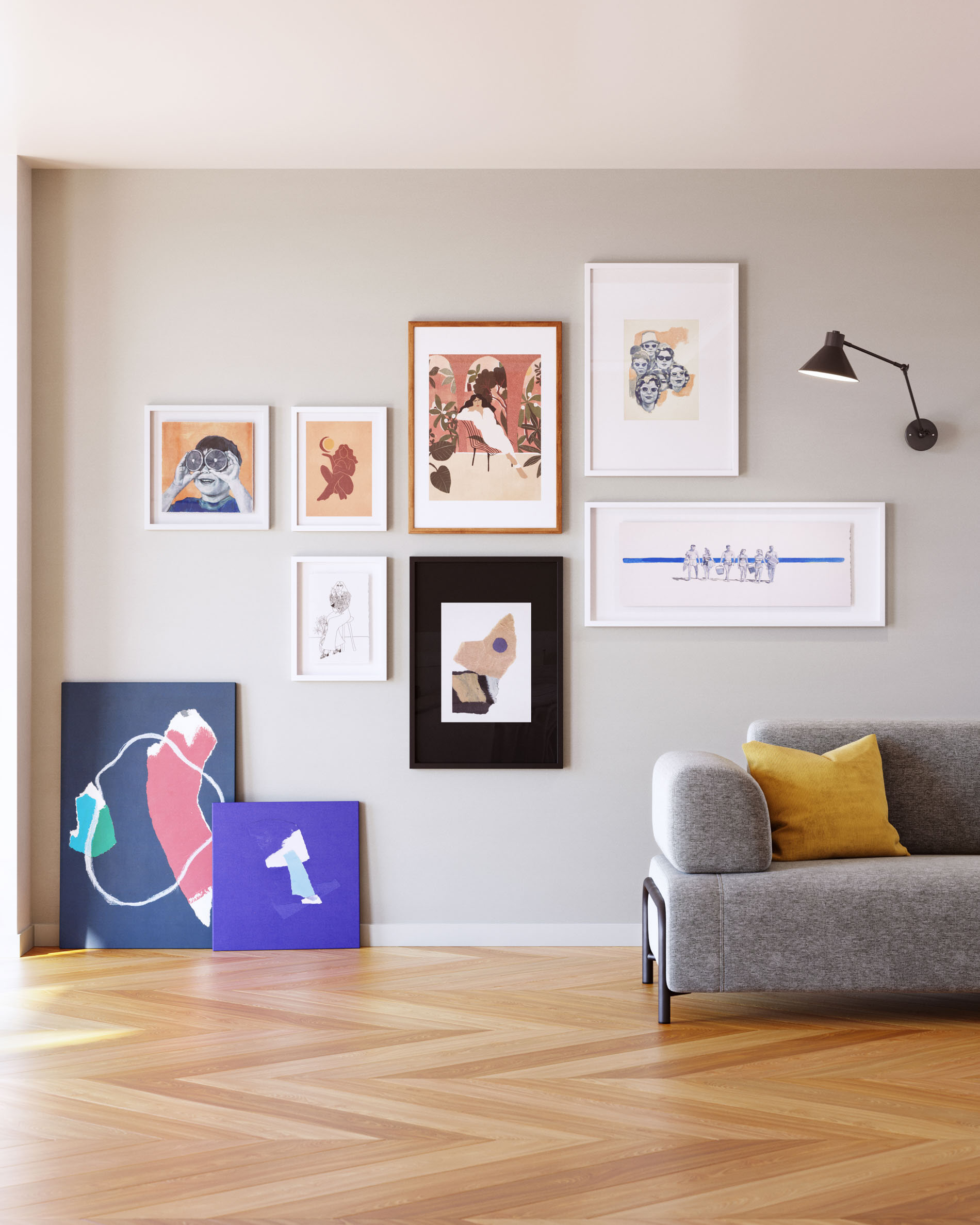 Kave Home Wanddecoratie 'Zoeli' 60 x 90cm - Afbeelding 5