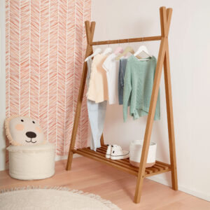 Kave Home Kledingrek 'Maralis', 100 x 50cm, kleur Naturel