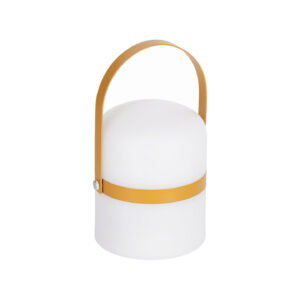 Kave Home Tafellamp 'Ridley' LED, oplaadbaar, kleur Mosterdgeel