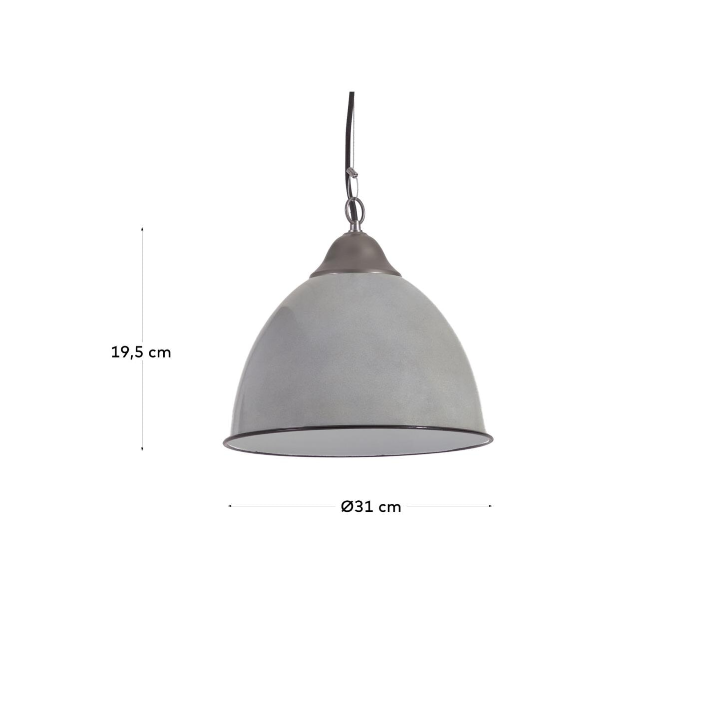 Kave Home Hanglamp 'Neus' Metaal, kleur Grijs - Afbeelding 7