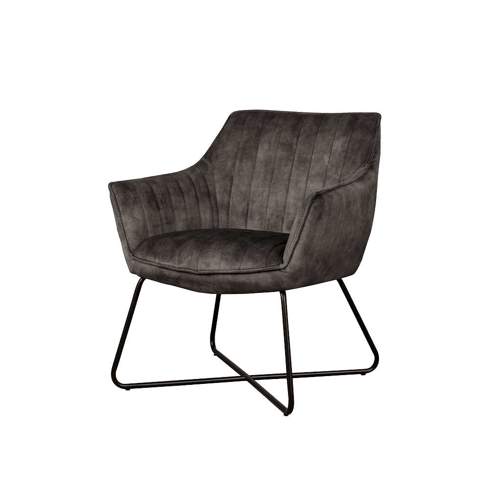 Tower Living Fauteuil 'Monte' Velvet, kleur Groen - Afbeelding 4
