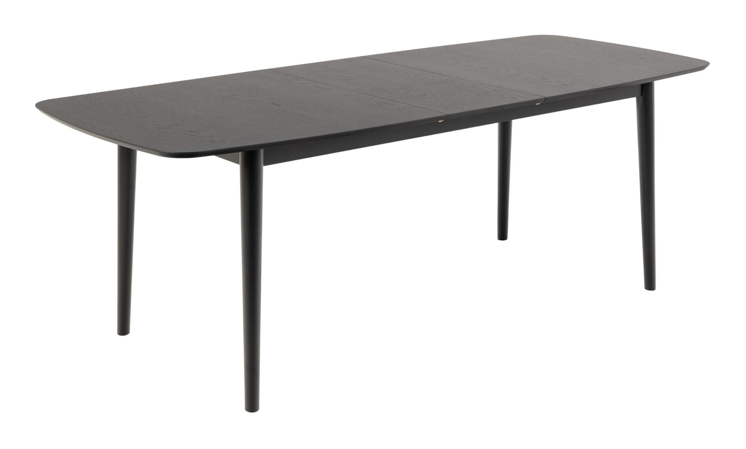 Bendt Uitschuifbare Eettafel 'Montreux' Eiken 180-219 x 90cm, kleur zwart - Afbeelding 3