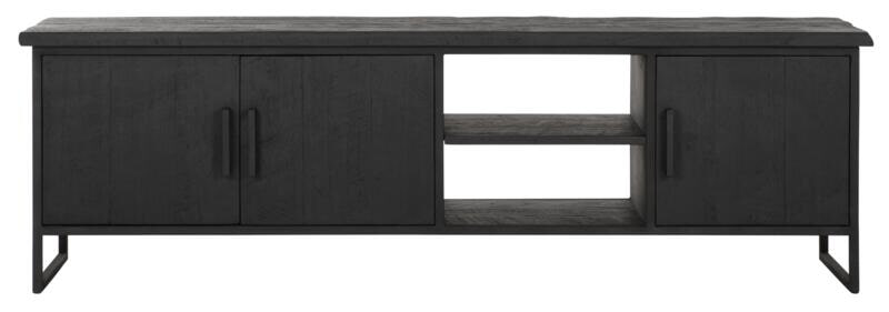 DTP Home TV-meubel 'Beam' Teakhout, 180cm, kleur Zwart - Afbeelding 2
