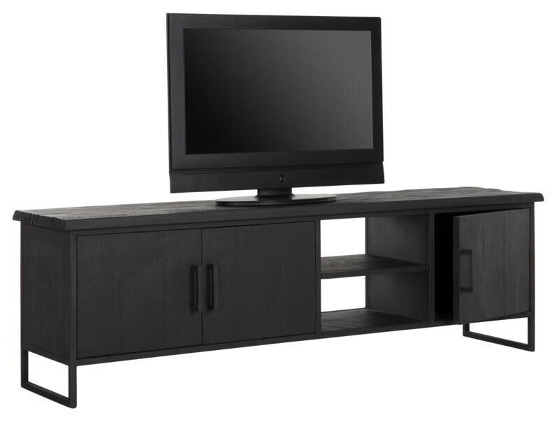 DTP Home TV-meubel 'Beam' Teakhout, 180cm, kleur Zwart - Afbeelding 3