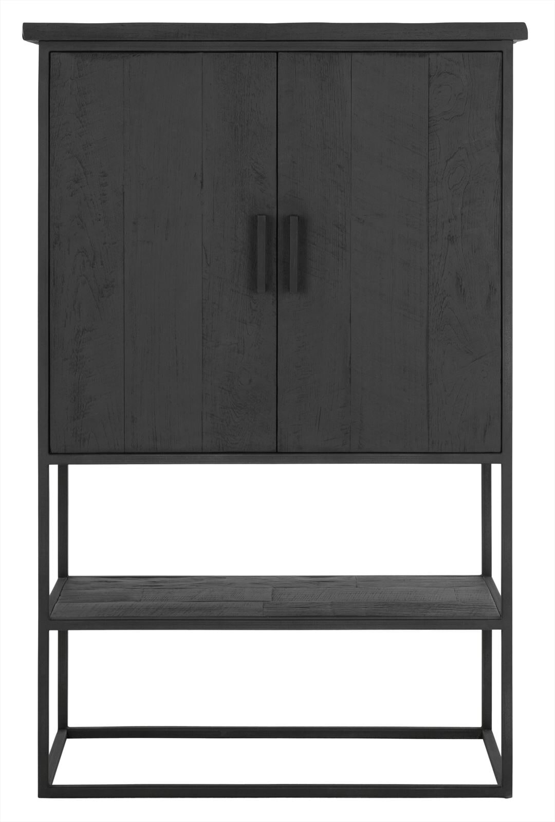 DTP Home Opbergkast 'Beam' Teakhout, 140 x 90cm, kleur Zwart - Afbeelding 2