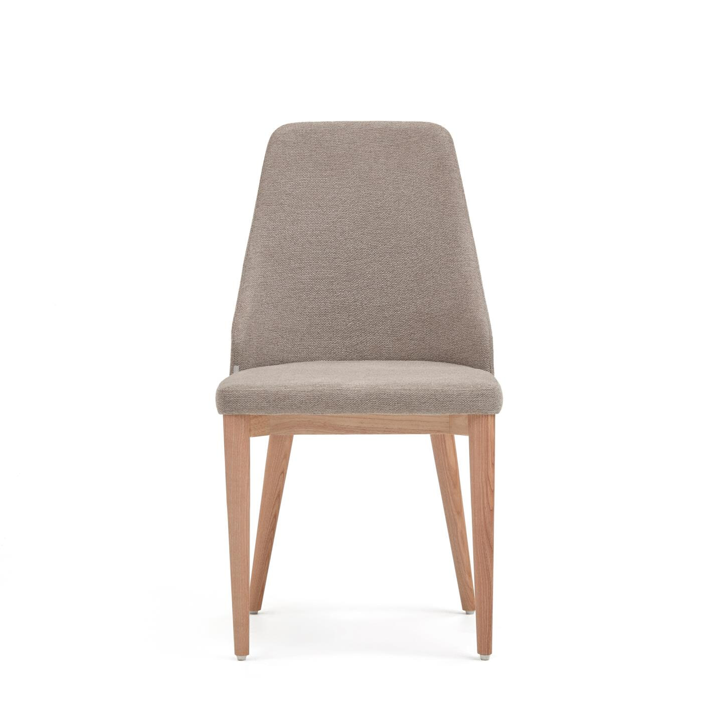 Kave Home Eetkamerstoel 'Rosie' Chenille, kleur Bruin - Afbeelding 5