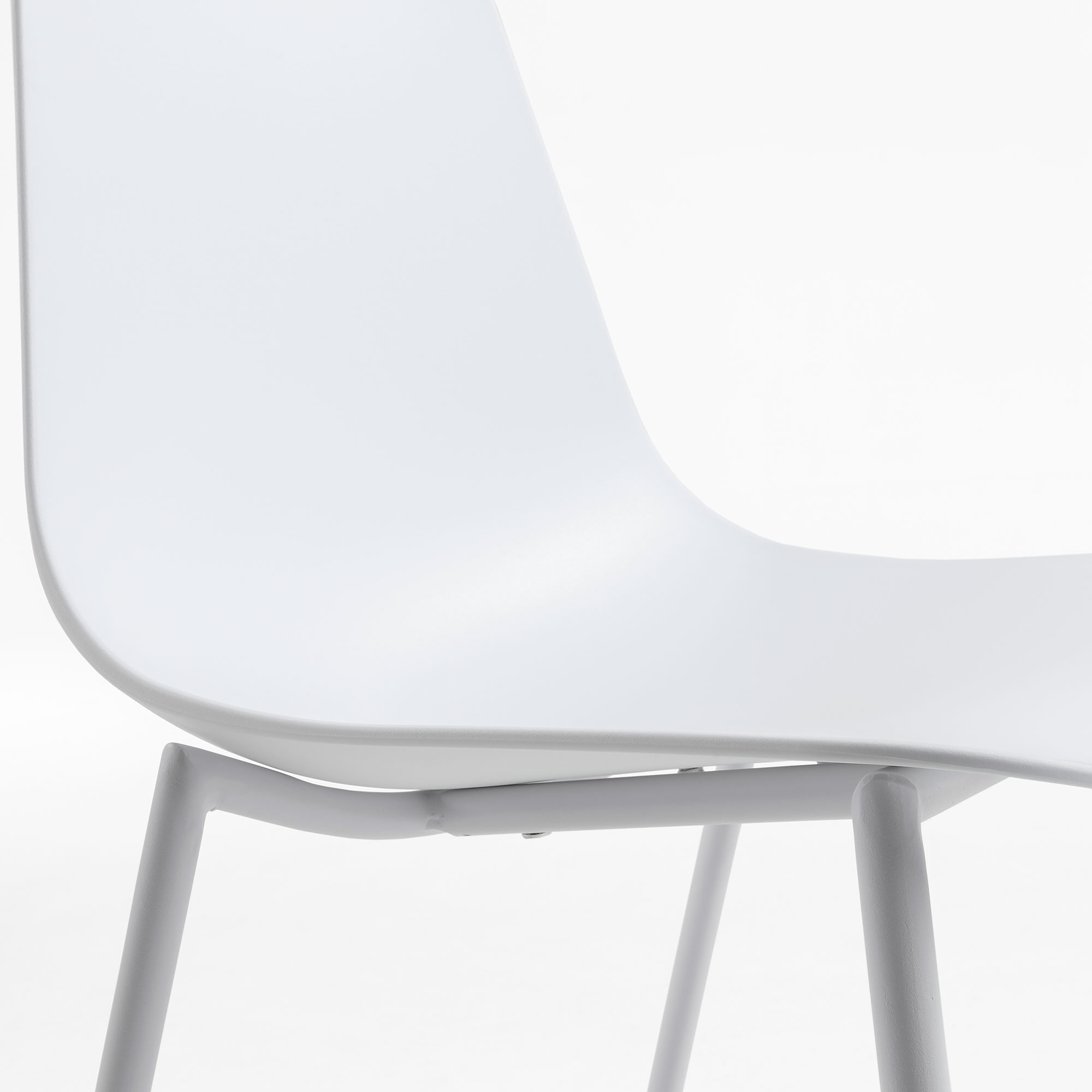 Kave Home Eetkamerstoel 'Whatts' kleur Wit - Afbeelding 4