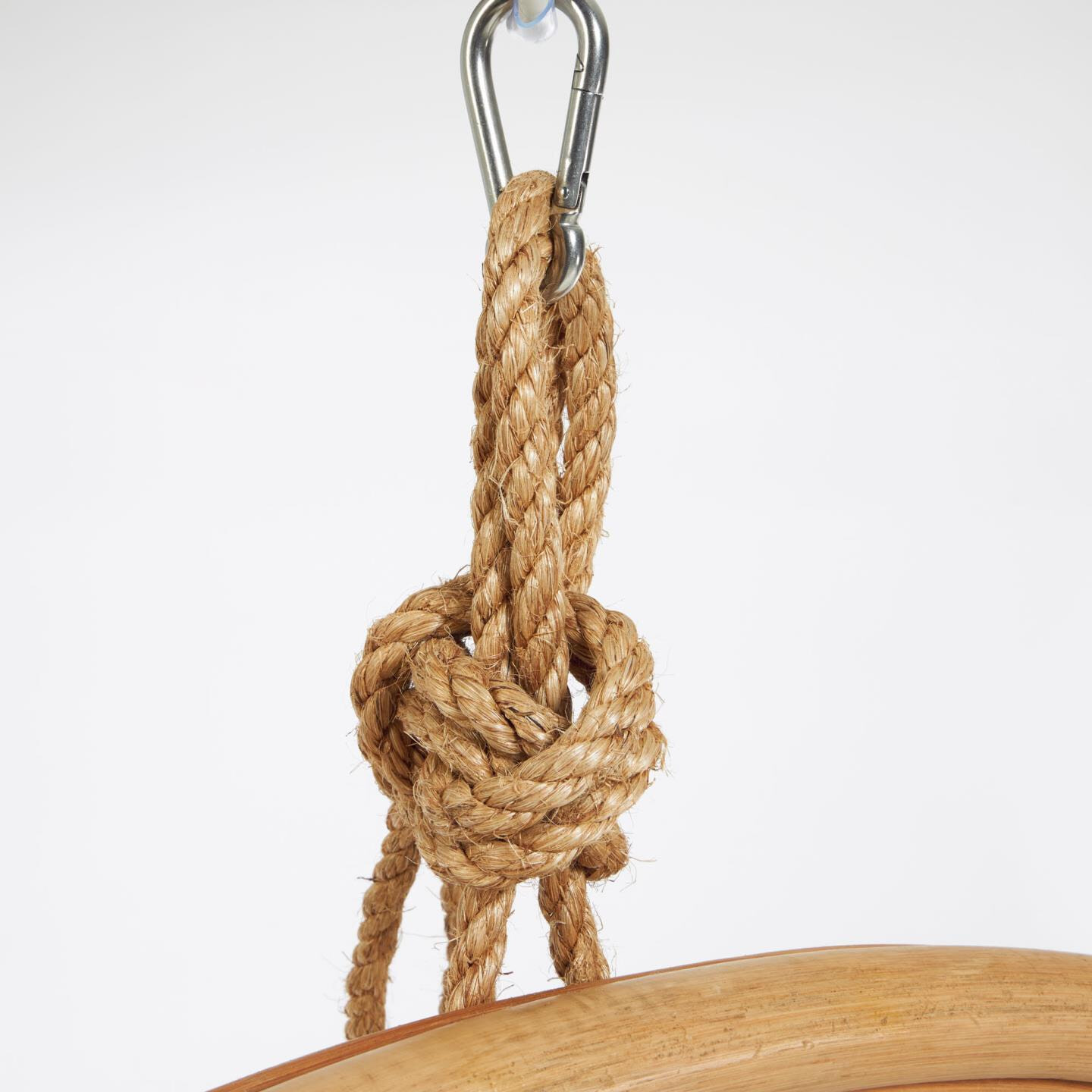 Kave Home Hangstoel 'Ekaterina' Met standaard, Rotan, kleur Naturel/Grijs - Afbeelding 6